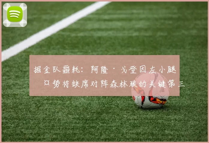 掘金队噩耗：阿隆·戈登因左小腿伤势将缺席对阵森林狼的关键第三场比赛_1_NBA_勇士